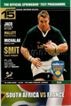 South Africa v France 2005 rugby  Programme